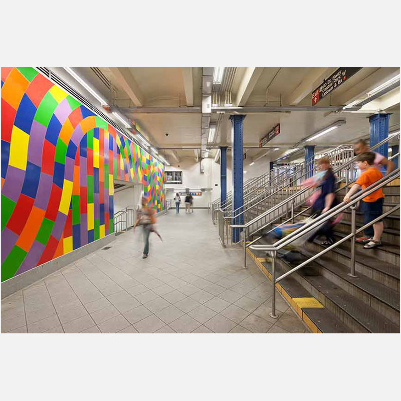 Professional architectural photograph of transportation infrastructure in New York City