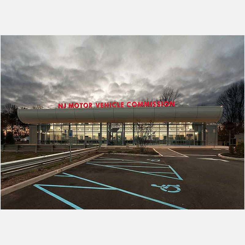 Professional architectural photograph of civic infrastructure in New Jersey