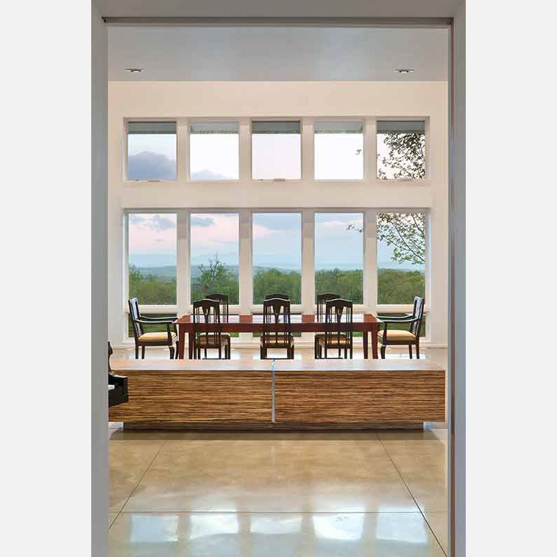 Professional architectural photograph of a high-end private country residence