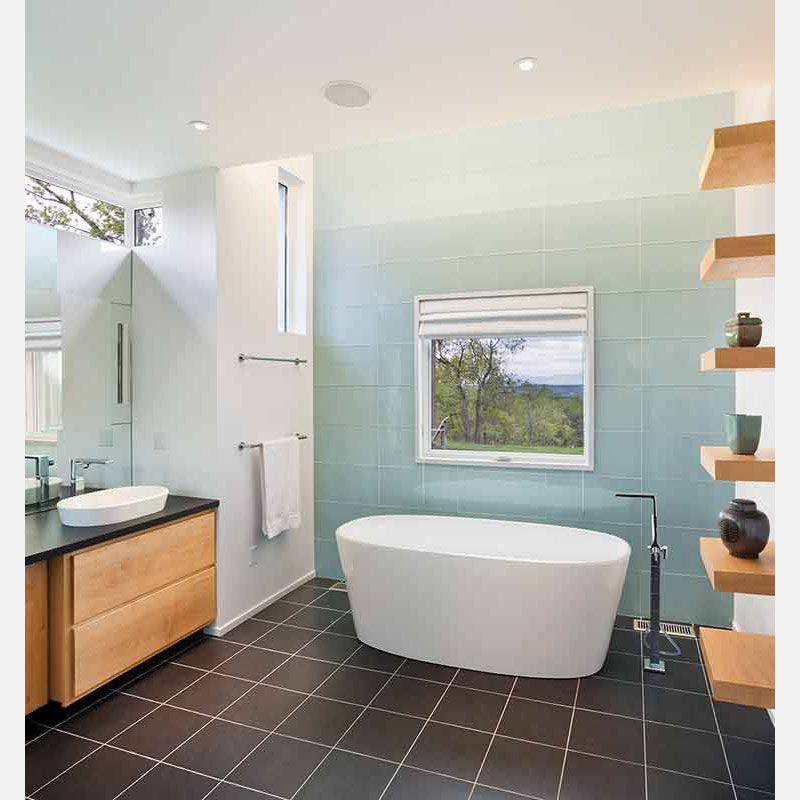 Professional architectural photograph of a high-end private country residence