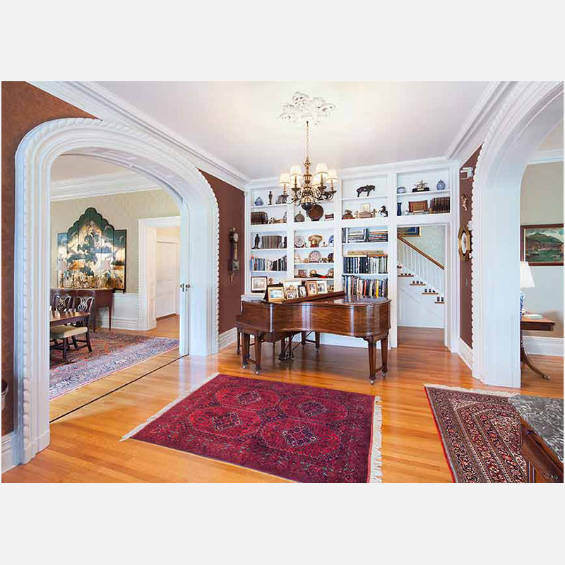 Professional architectural photograph of a high-end private country residence