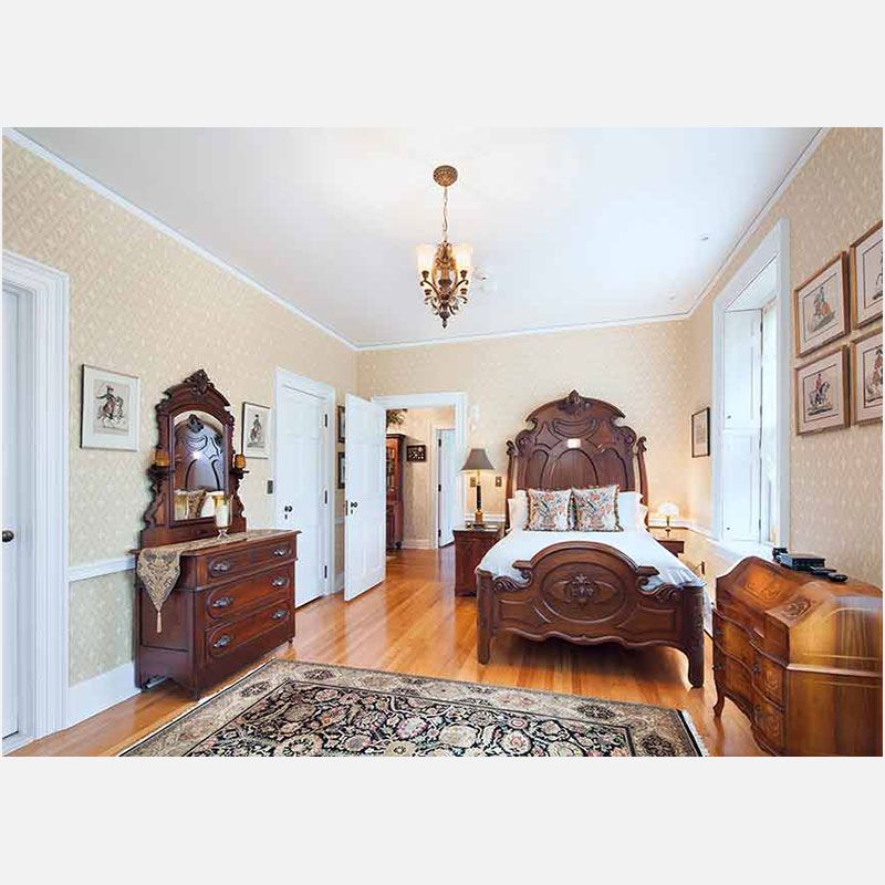 Professional architectural photograph of a high-end private country residence