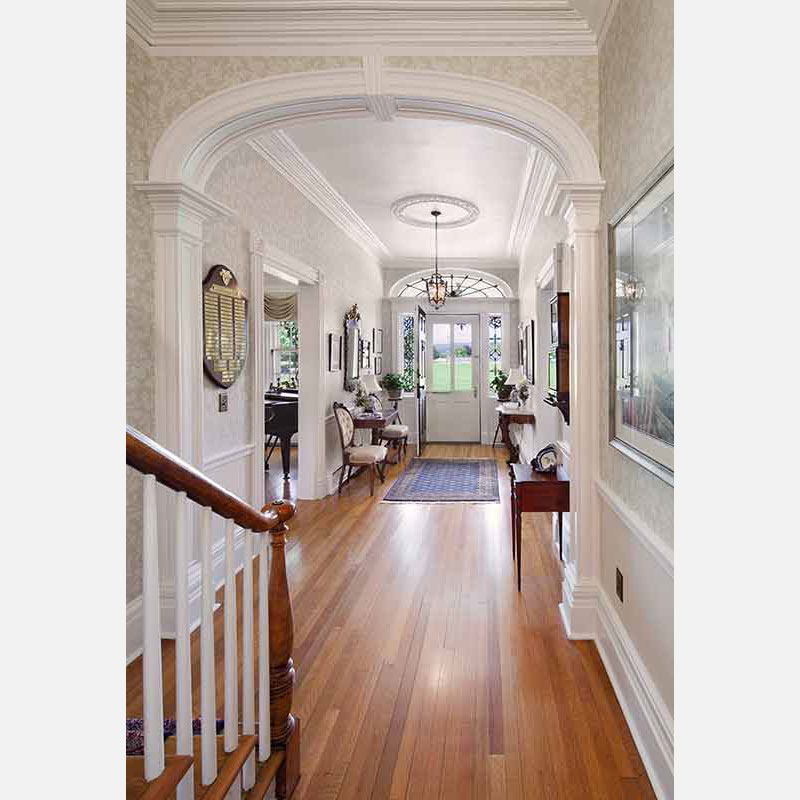 Professional architectural photograph of a high-end private country residence