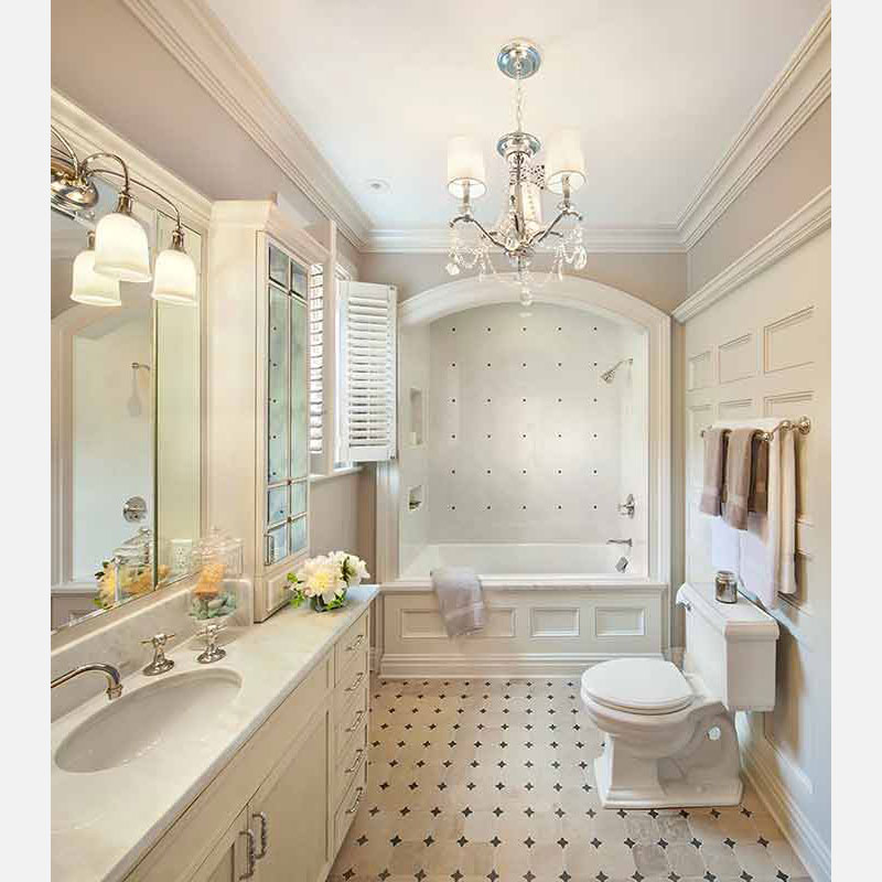 Professional architectural photograph of a high-end private country residence