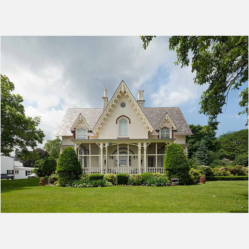 Professional architectural photograph of a high-end private country residence