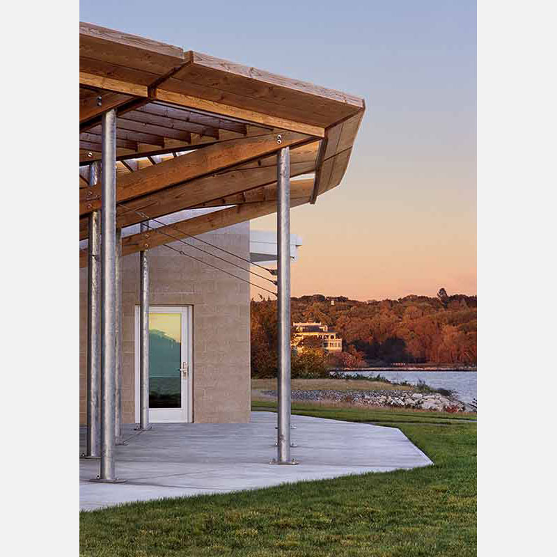 Professional architectural photograph of a cultural institution in Rhode Island