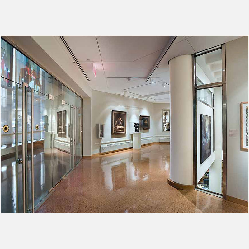 Professional architectural photograph of a library in New York City