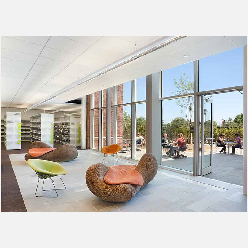 Professional architectural photograph of a library, Plainsboro NJ