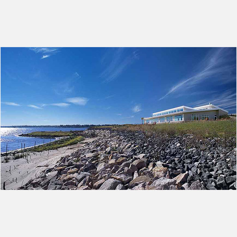 Professional architectural photograph of a cultural institution in Rhode Island