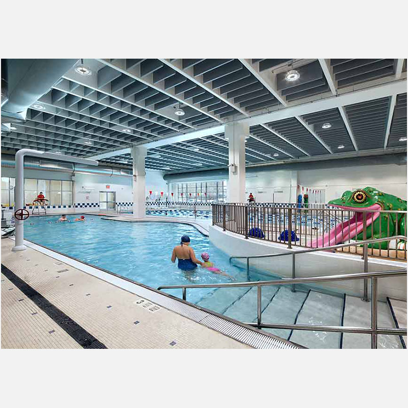 Professional architectural photograph of a sport facility in New York City