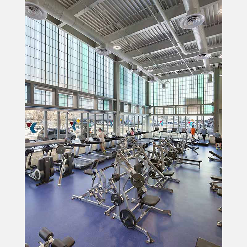 Professional architectural photograph of a sport facility in New York City