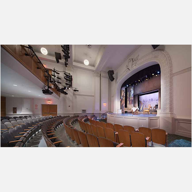 Professional architectural photograph of a cultural institution in New York City