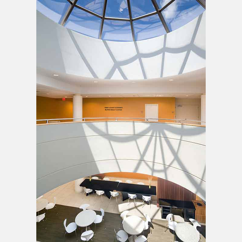 Professional architectural photograph of a assisted living facility in New York City