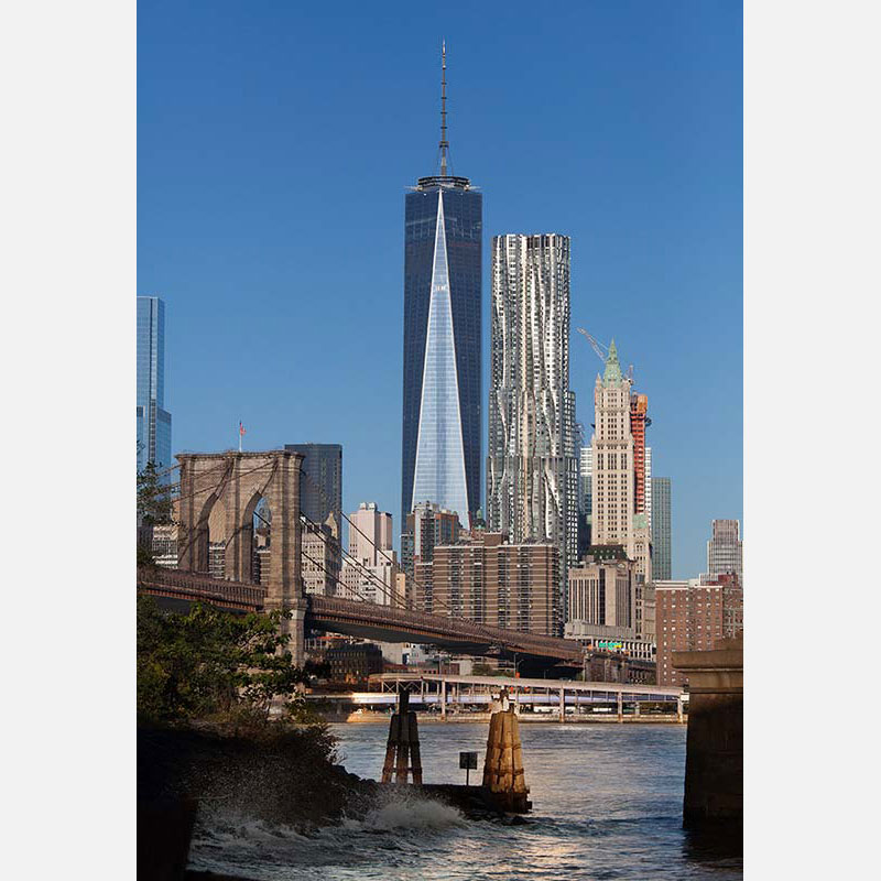 Photograph of a corporate office building in New York City