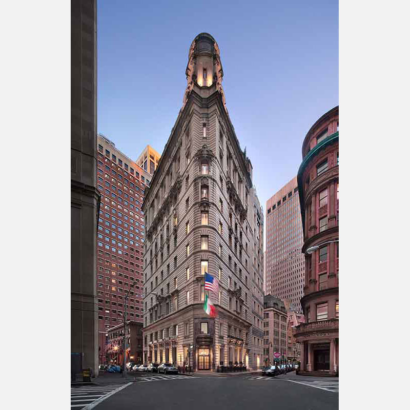 Photograph of a corporate office building in New York City