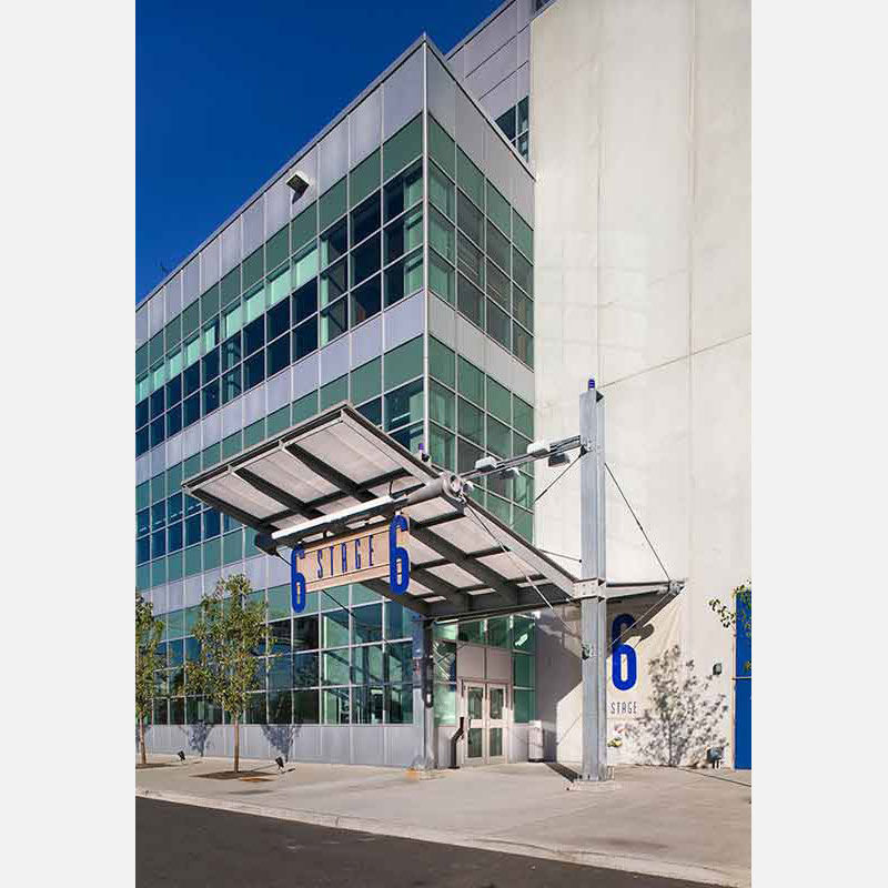 Photograph of a corporate office building in New York City