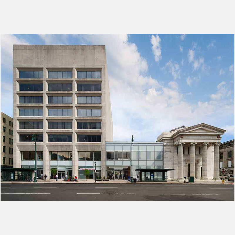 Photograph of a corporate office building in New Haven, CT