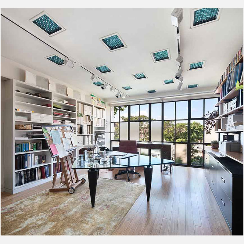 Professional architectural photograph of a high-end private residence in New York City