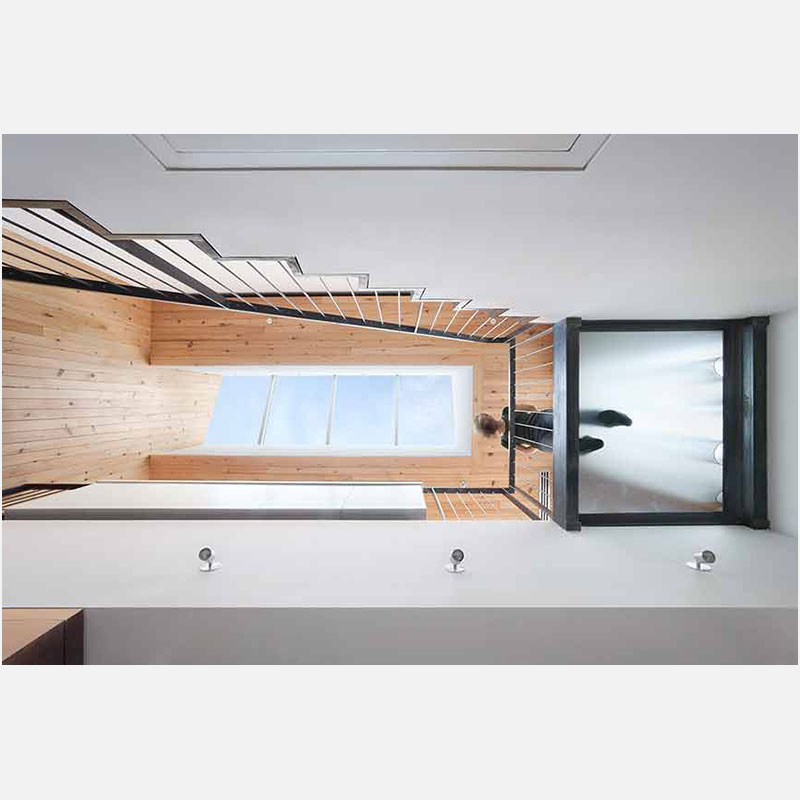 Professional architectural photograph of a high-end private loft residence in New York City