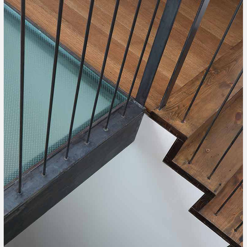 Professional architectural photograph of a high-end private loft residence in New York City