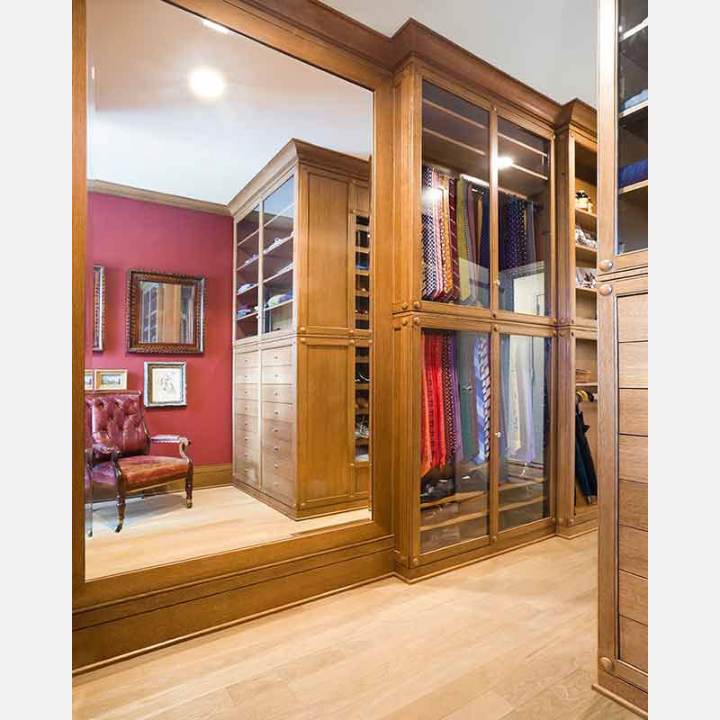 Professional architectural photograph of a high-end private residence in New York City