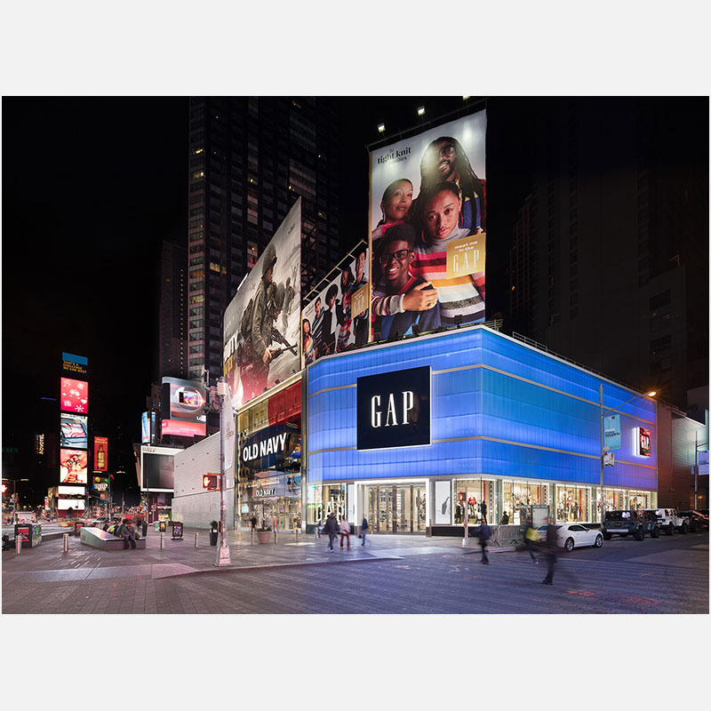 Professional architectural photograph of a store in New York City