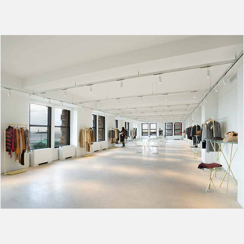 Professional architectural photograph of a showroom in New York City