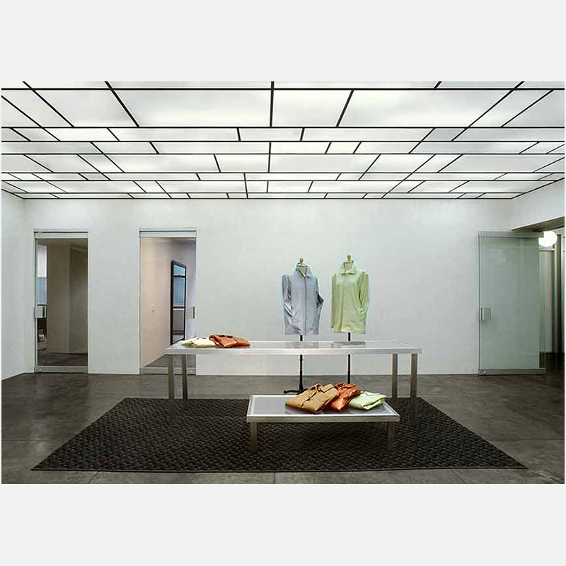 Professional architectural photograph of a showroom in New York City