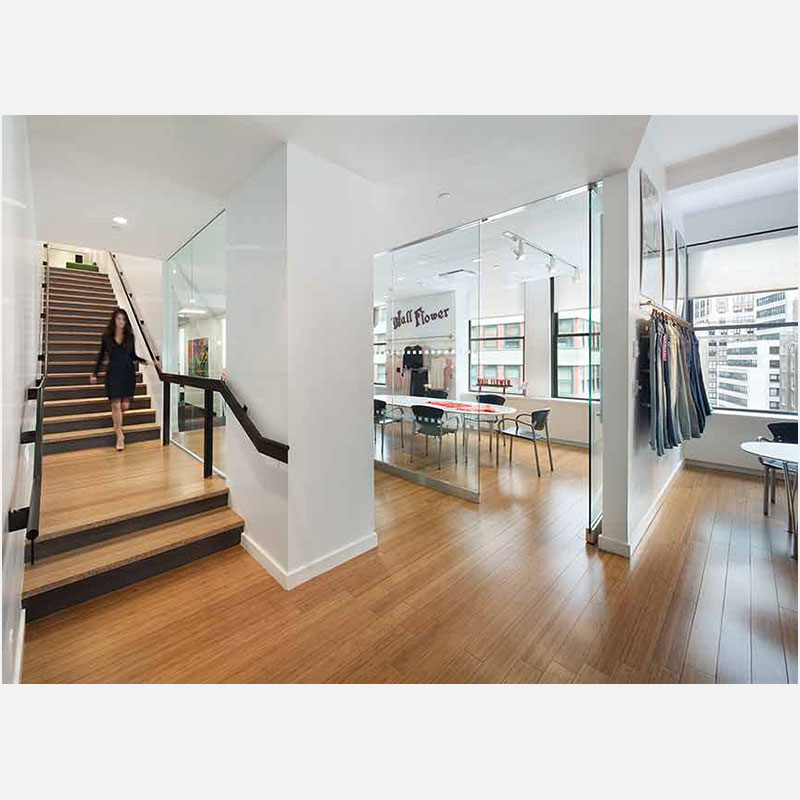 Professional architectural photograph of a showroom in New York City