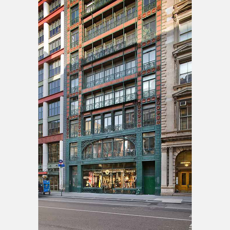 Professional architectural photograph of a store in New York City