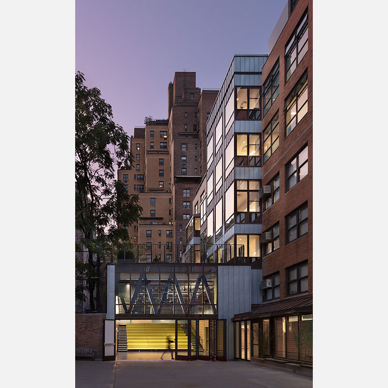Professional architectural photograph of a school in New York City