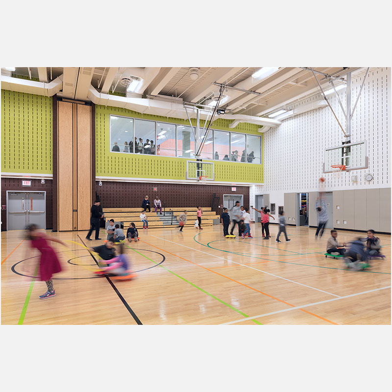 Professional architectural photograph of a school in New York City