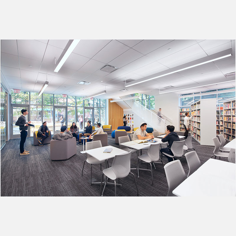 Professional architectural photograph of a school in New York City