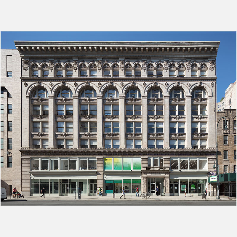 Professional architectural photograph of a college in New York City