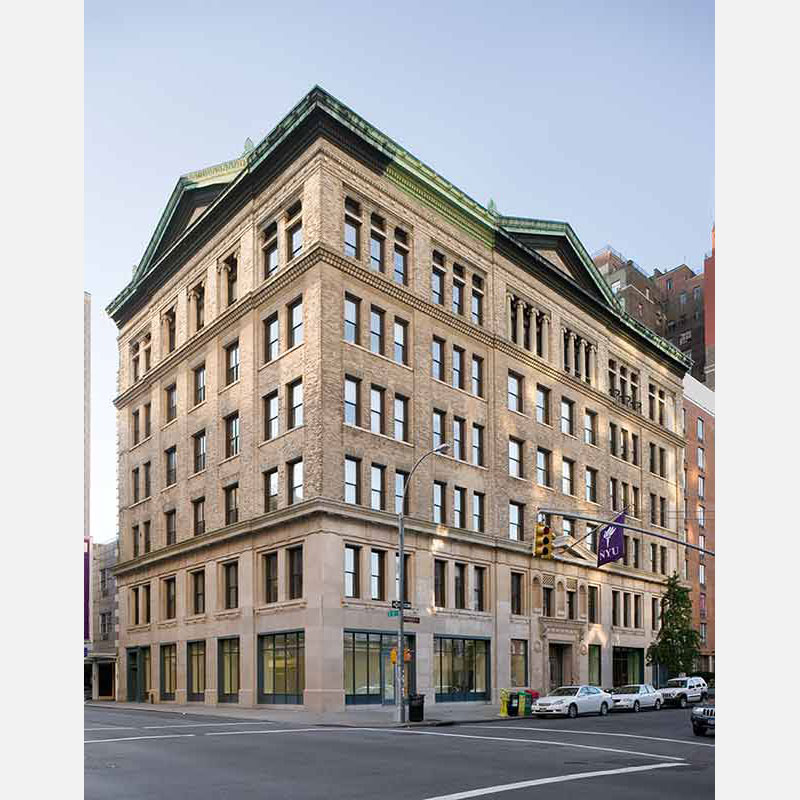 Professional architectural photograph of a college in New York City